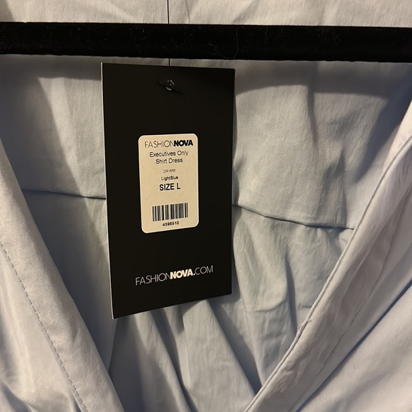 Fashion Nova Dresses Collard Light Blue Dress Poshmark